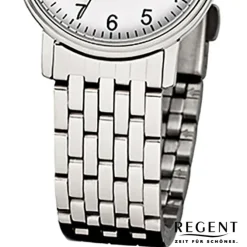 Regent Damen-Armbanduhr Mineralglas Quarz Edelstahl silber URF598