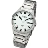 Regent Herren Armbanduhr Analog Metallarmband silber URBA795