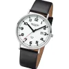Regent Herren Armbanduhr Analog Lederarmband schwarz URBA796
