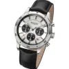 Regent Herren Armbanduhr Analog Lederarmband schwarz URBA821