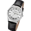 Regent Herren Armbanduhr Analog Lederarmband schwarz URF1260