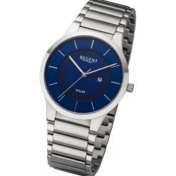 Regent Herren Armbanduhr Analog Metallarmband silber URBA724