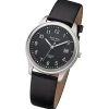 Regent Herren Armbanduhr Analog Lederarmband schwarz URF1267