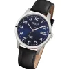 Regent Herren Armbanduhr Analog Lederarmband schwarz URF1269