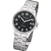 Regent Herren Armbanduhr Analog Metallarmband silber URF1282
