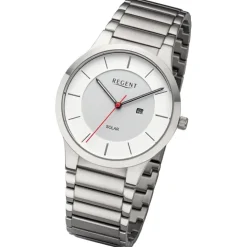 Regent Herren Armbanduhr Analog Metallarmband silber URBA725