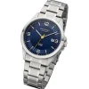 Regent Herren Armbanduhr Analog Metallarmband silber URF1287