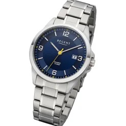 Regent Herren Armbanduhr Analog Metallarmband silber URF1287