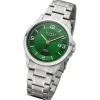 Regent Herren Armbanduhr Analog Metallarmband silber URF1289
