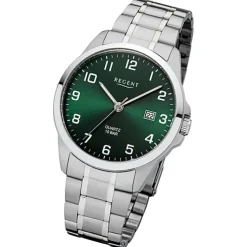 Regent Herren Armbanduhr Analog Metallarmband silber URF1422
