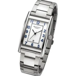 Regent Herren Armbanduhr Analog Metallarmband silber URF1523