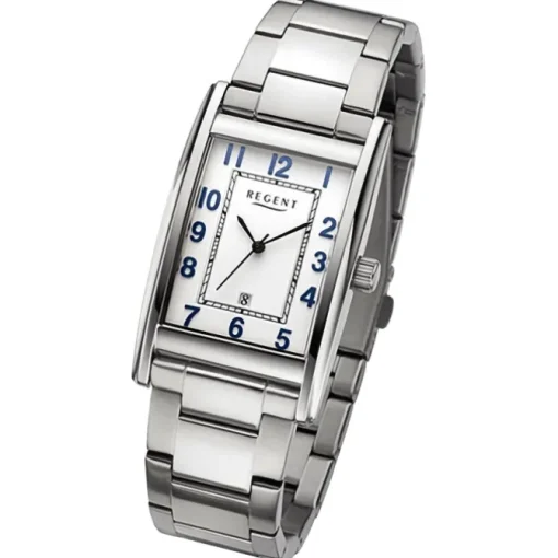 Regent Herren Armbanduhr Analog Metallarmband silber URF1523