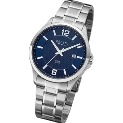 Regent Herren Armbanduhr Analog Metallarmband silber URF1526