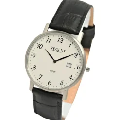 Regent Herren Armbanduhr Analog Lederarmband schwarz UR1094063
