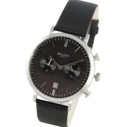 Regent Herren Armbanduhr Analog Lederarmband schwarz UR1111523