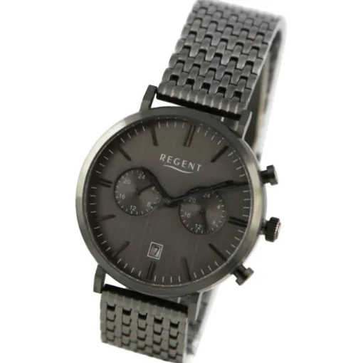Regent Herren Armbanduhr Analog Metallarmband schwarz UR1150598