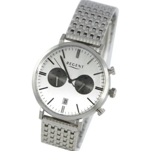 Regent Herren Armbanduhr Analog Metallarmband silber UR1151500