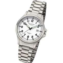 Regent Herren Armbanduhr Analog Metallarmband silber UR1192570