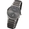 Regent Herren Armbanduhr Analog Metallarmband dunkelgrau URF1346