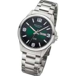 Regent Herren Armbanduhr Analog Metallarmband silber URF1529