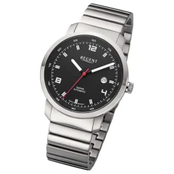Regent Herren Armbanduhr Analog GM-2106 Automatik Metallband silber URGM2106