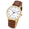 Regent Herren Armbanduhr Analog GM-2115 Automatik Lederband braun URGM2115