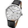 Regent Herren Armbanduhr Analog Lederarmband schwarz URGM2212