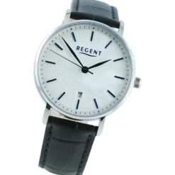 Regent Herren Armbanduhr Analog Lederarmband schwarz UR1011583