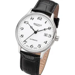 Regent Herren Armbanduhr Analog Lederarmband schwarz URGM2206