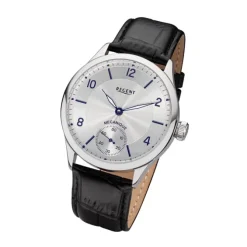Regent Herren Armbanduhr Analog GM-2118 Handaufzug Lederband schwarz URGM2118
