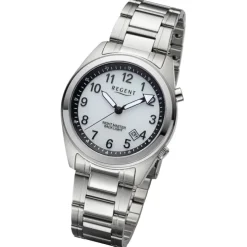 Regent Herren Armbanduhr Analog Metallarmband silber URBA774