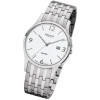Regent Herren Armbanduhr Analog GM-1614 Quarz-Uhr Metall silber URGM1614