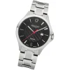 Regent Herren Armbanduhr Analog GM-1632 Quarz-Uhr Metall silber URGM1632