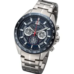 Regent Herren Armbanduhr Analog Metallarmband silber URBA830