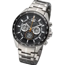 Regent Herren Armbanduhr Analog Metallarmband silber URBA831