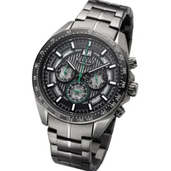 Regent Herren Armbanduhr Analog Metallarmband dunkelgrau URBA832