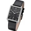 Regent Herren Armbanduhr Analog Lederarmband schwarz URF1273