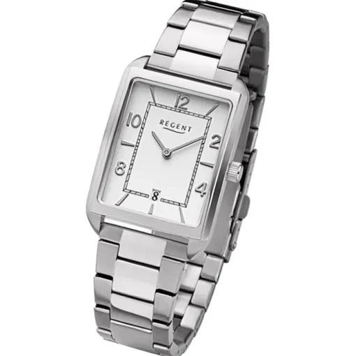Regent Herren Armbanduhr Analog Metallarmband silber URF1290