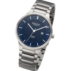 Regent Herren Armbanduhr Analog Metallarmband silber URBA710