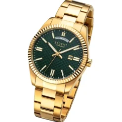Regent Herren Armbanduhr Analog Metallarmband gold UR1142587