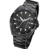 Regent Herren Armbanduhr Analog Metallarmband schwarz URBA634
