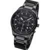 Regent Herren Armbanduhr Analog Metallarmband schwarz URBA757