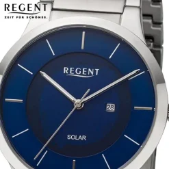 Regent Herren Armbanduhr Analog Metallarmband silber URBA724