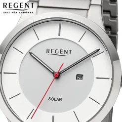 Regent Herren Armbanduhr Analog Metallarmband silber URBA725