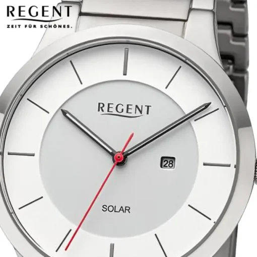 Regent Herren Armbanduhr Analog Metallarmband silber URBA725