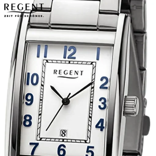 Regent Herren Armbanduhr Analog Metallarmband silber URF1523