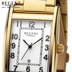 Regent Herren Armbanduhr Analog Metallarmband gold URF1524