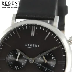 Regent Herren Armbanduhr Analog Lederarmband schwarz UR1111523