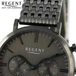 Regent Herren Armbanduhr Analog Metallarmband schwarz UR1150598
