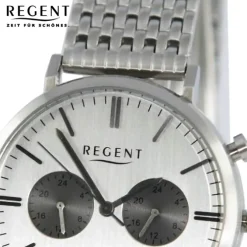 Regent Herren Armbanduhr Analog Metallarmband silber UR1151500